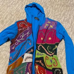 embroidered hoodie